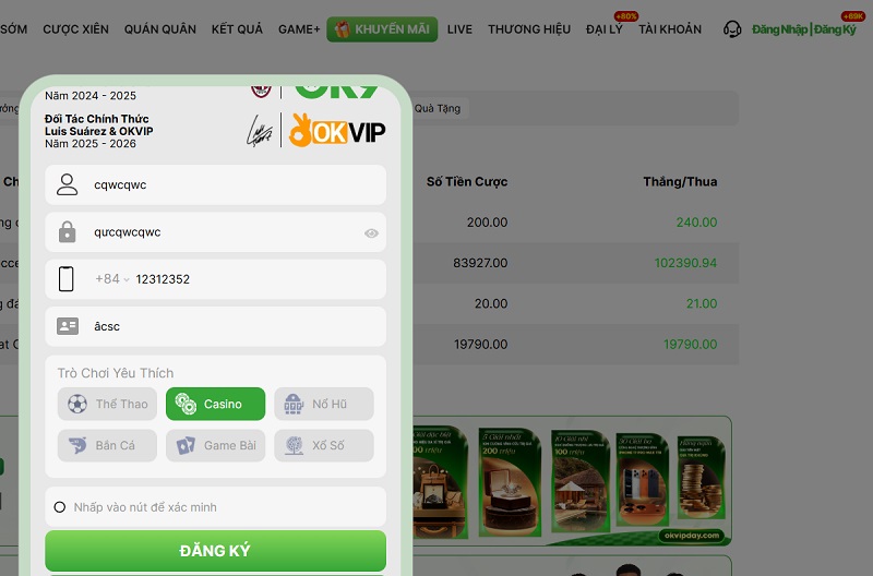 Hướng Dẫn Đăng Ký OK9 Và Nhận Ngay Ưu Đãi+ 200% Nạp Đầu 1 HƯỚNG DẪN ĐĂNG KÝ OK9 CHI TIẾT TỪNG BƯỚC (PC & MOBILE)