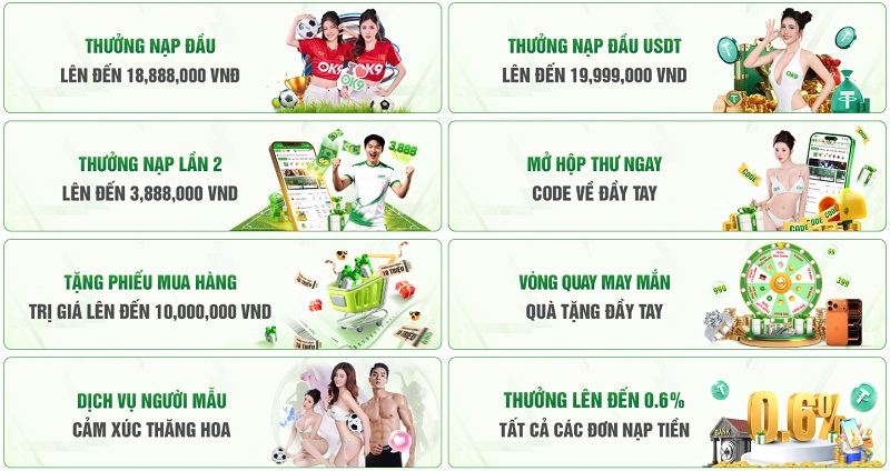 Hướng Dẫn Đăng Ký OK9 Và Nhận Ngay Ưu Đãi+ 200% Nạp Đầu 2 KHUYẾN MÃI ĐẶC BIỆT KHI ĐĂNG KÝ THÀNH CÔNG TẠI OK9